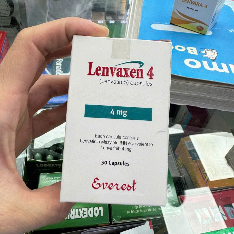 Thuốc ung thư Lenvaxen 4mg Hộp 30 viên