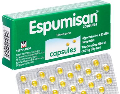 Thuốc Espumisan điều trị các triệu chứng đầy hơi chướng bụng