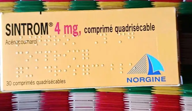 Thuốc Sintrom 4mg điều trị và phòng ngừa huyết khối nghẽn mạch