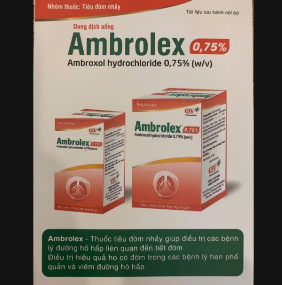 Thuốc Ambrolex điều trị các bệnh lý đường hô hấp giúp tiêu đờm