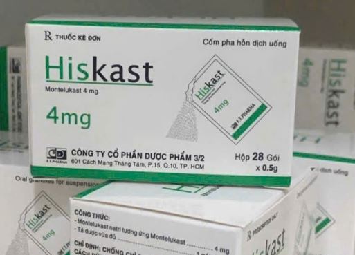 Hiskast 4mg điều trị hen phế quản mạn tính (hộp/28 gói)