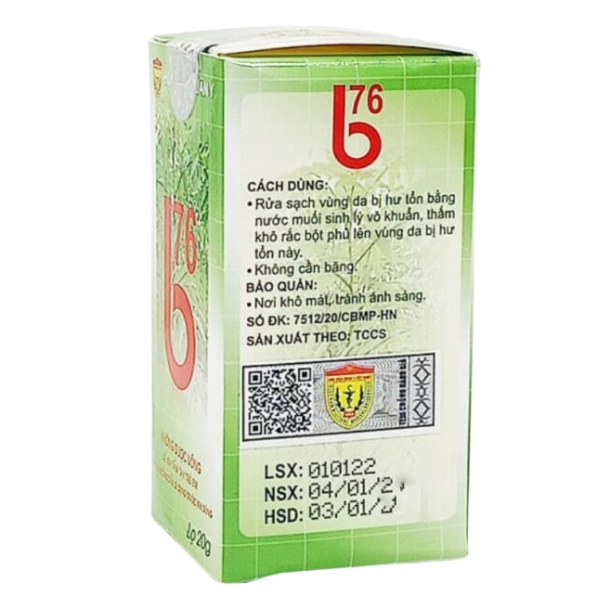 Thuốc bỏng quân đội B76 Học viện Quân Y trị bỏng tốt