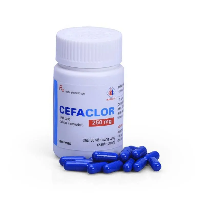 Cafaclor 250mg DMC (C/80v) – Cephalosporin thế hệ 2 điều trị nhiễm khuẩn hiệu quả