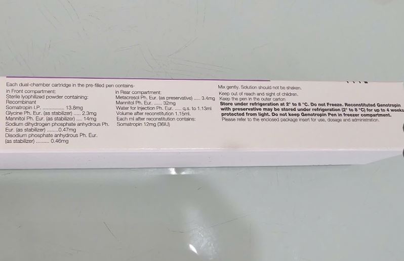 Genotropin 12mg/ml Pfizer tiêm tăng trưởng hormone