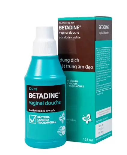 Dung dịch sát trùng âm đạo Betadine điều trị nhiễm trùng âm đạo (125ml)