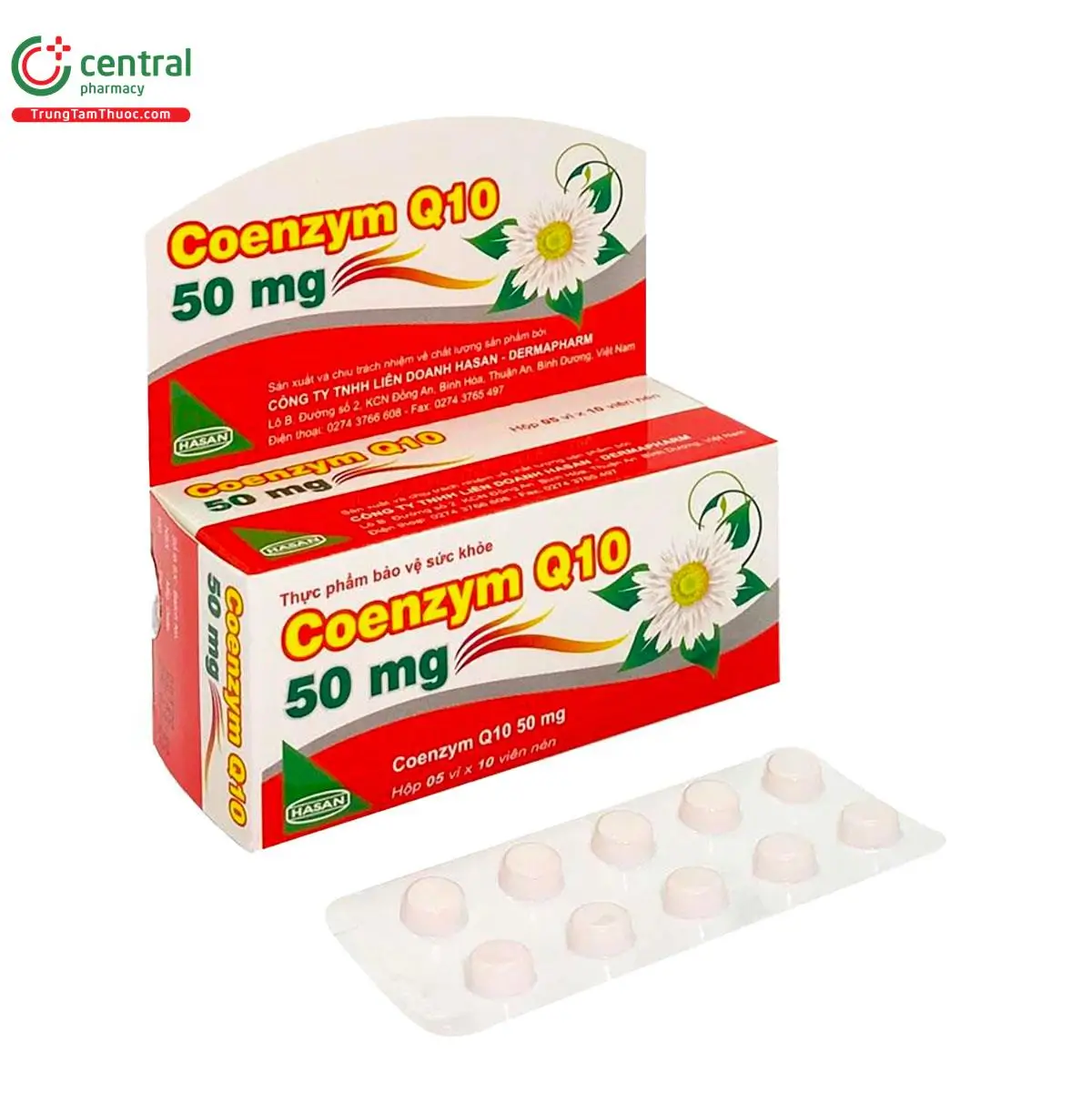 Coenzym Q10 50mg Hasan thực phẩm bảo vệ sức khỏe