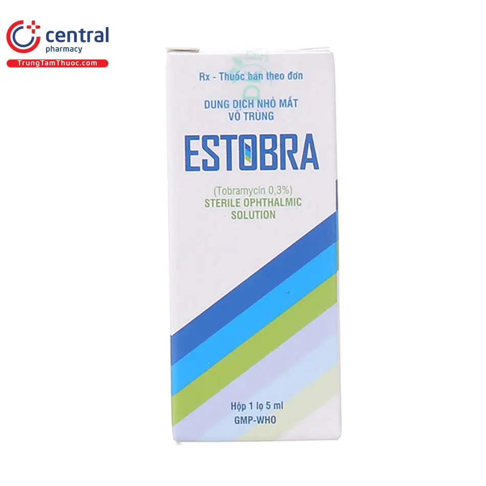Estobra điều trị nhiễm khuẩn ở mắt