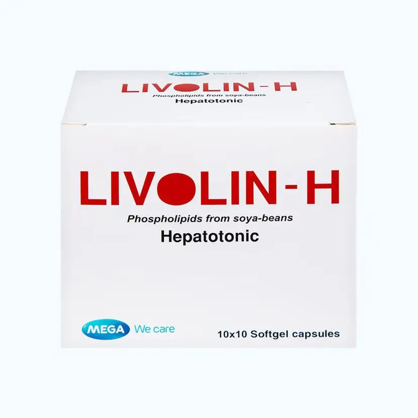 Viên nang Livolin-H điều trị viêm gan, xơ gan (10 vỉ x 10 viên)