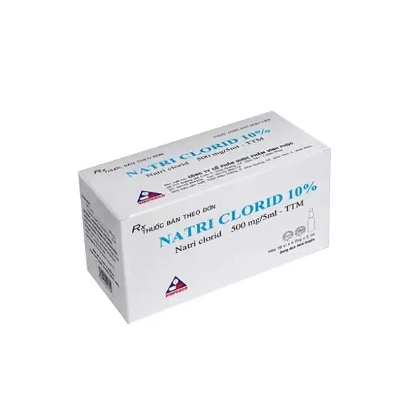 Natri clorid 10% 500mg/5ml Dược phẩm Vĩnh Phúc