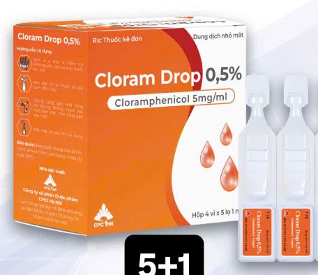 Thuốc Cloram Drop điều trị các bệnh nhiễm khuẩn ở mắt