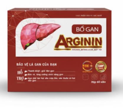 Arginine 500 hỗ trợ giải độc gan bổ gan hộp 60 viên