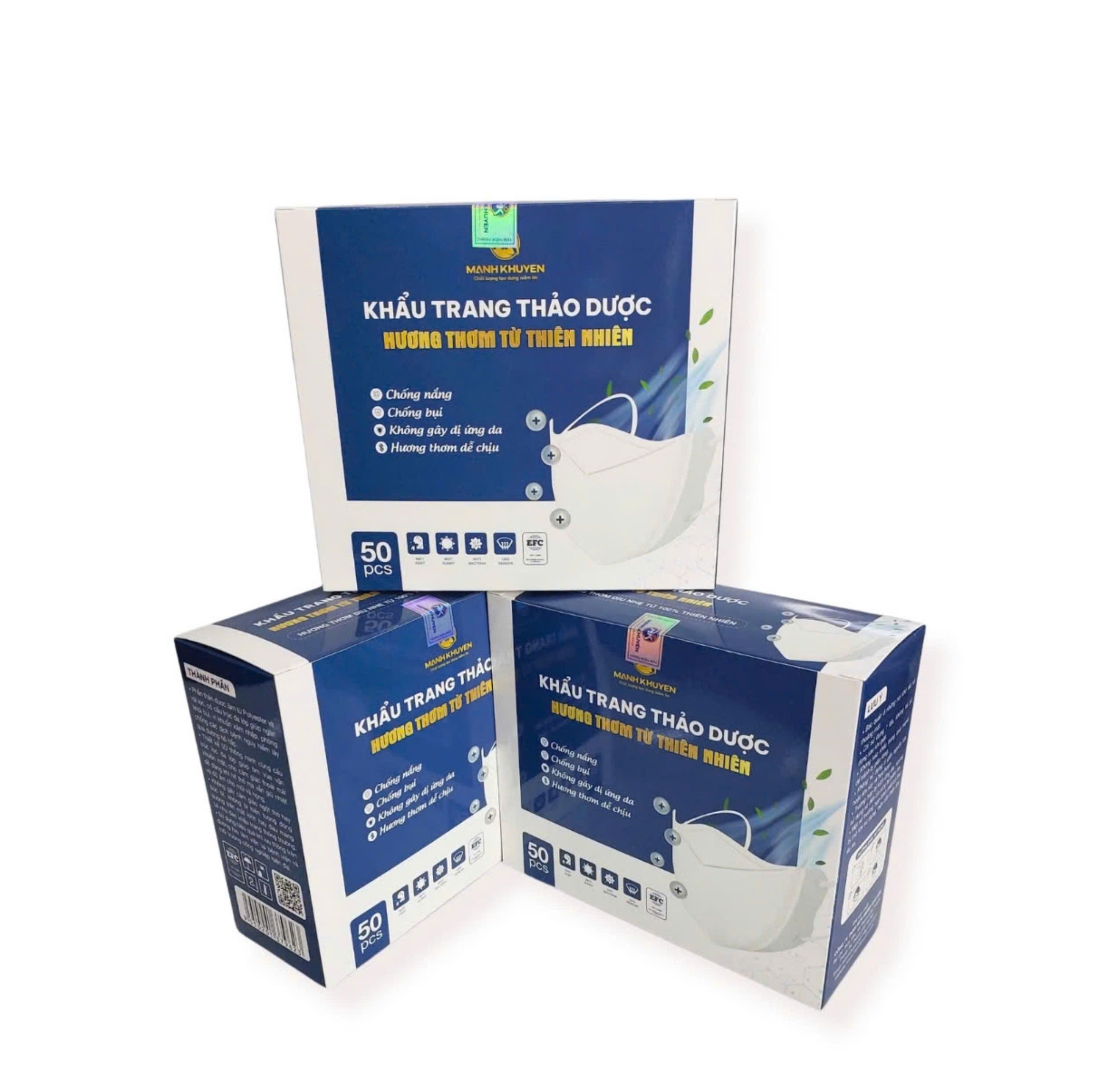 Khẩu trang 5D thảo dược hương thơm từ tự nhiên