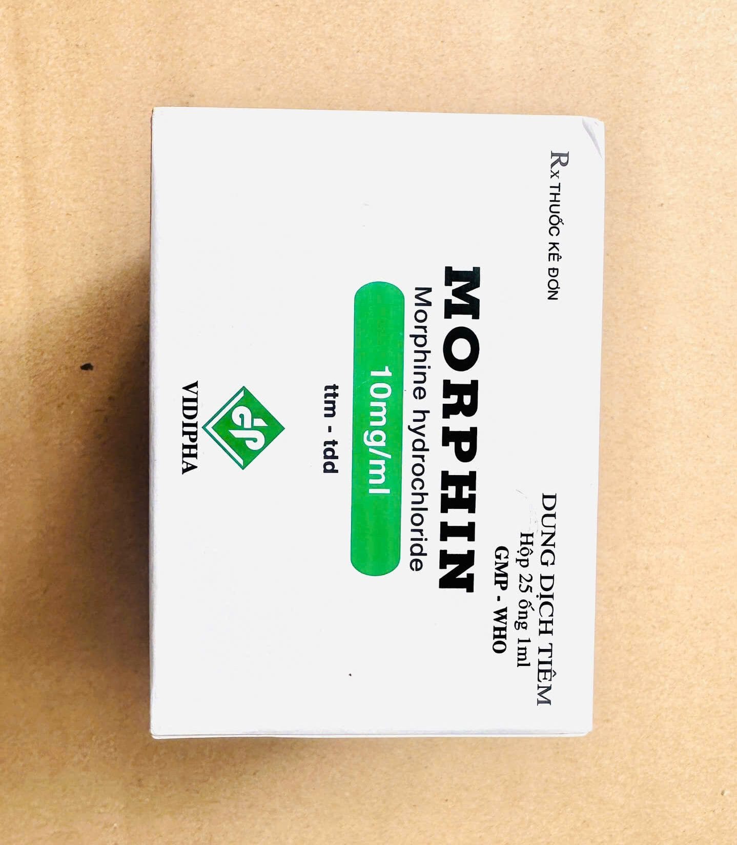 Morphin hydroclorid một loại thuốc tiêm giảm đau