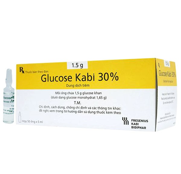 Thuốc tiêm Glucose Kabi 30% điều trị hạ đường huyết nặng
