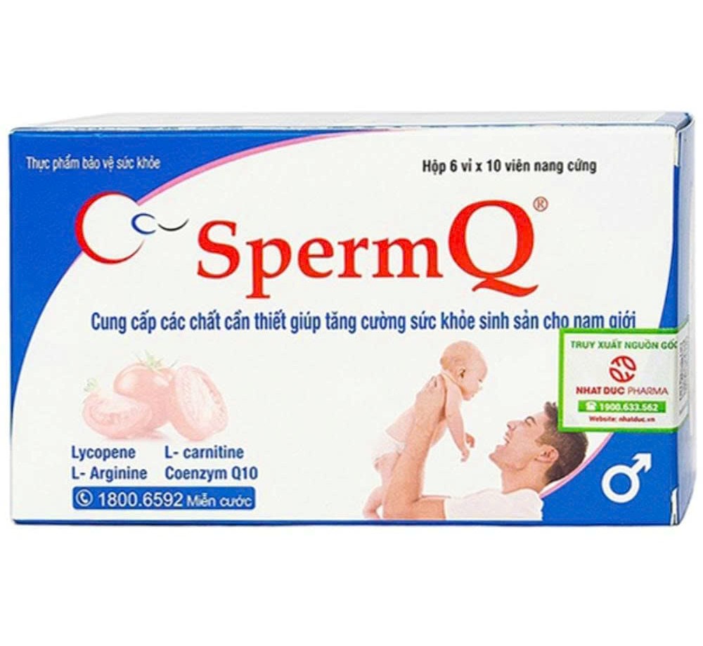 SpermQ giúp bổ sung các dưỡng chất cần thiết cho sức khỏe sinh sản