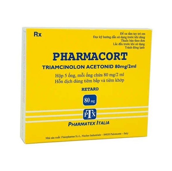 Thuốc tiêm Pharmacort giúp chống viêm mạnh  