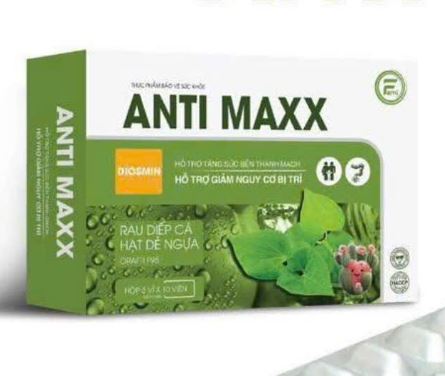 Viên uống Anti Maxx hỗ trợ giảm nguy cơ và các triệu chứng liên quan đến bệnh trĩ