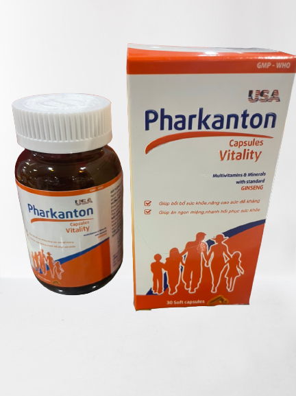 Tăng cường sức khỏe Pharkanton Vitality USA Vinaphar hộp 30 viên
