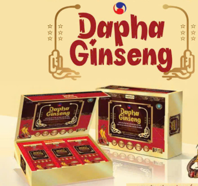 DAPHA GINSENG – CHIẾT XUẤT HỒNG SÂM (hộp 30 gói x 10ml)