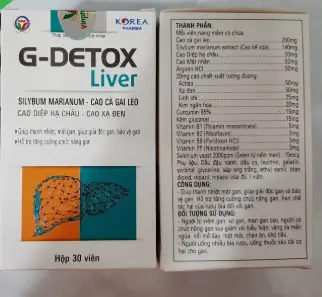 Thực phẩm bảo vệ sức khỏe G-DETOX LIVER