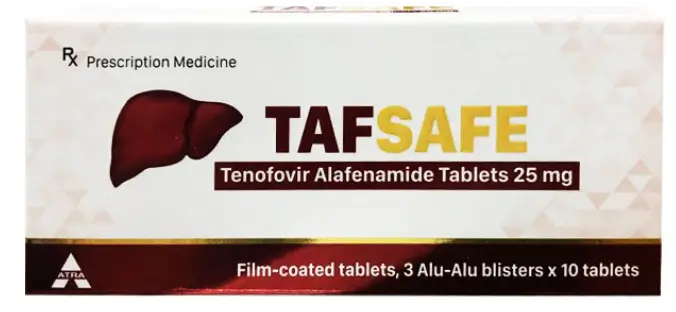 Tafsafe 25mg Atra 3 vỉ x 10 viên – Thuốc viêm gan B