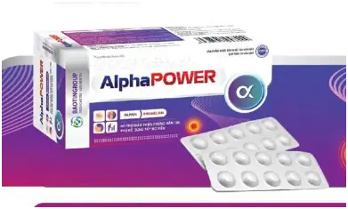ALPHA POWER  HỖ TRỢ GIẢM TRIỆU CHỨNG PHÙ NỀ, SƯNG TẤY DO CHẤN THƯƠNG MÔ MỀM, VIÊM HỌNG