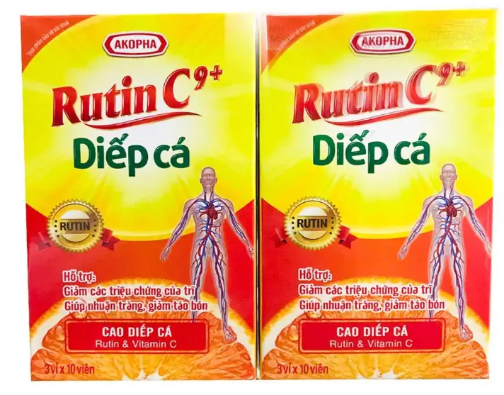 Rutin C 9+ Diếp Cá Tradiphar 