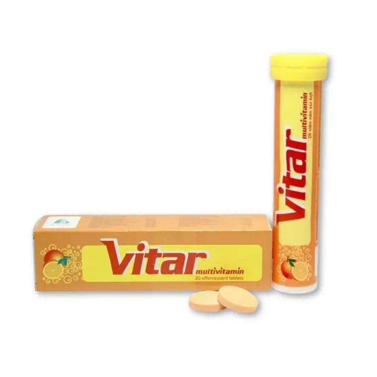 Viên sủi Vitar Multivitamin bổ sung vitamin (Tuýp 20 viên)