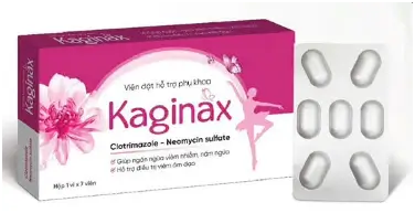Viên đặt hỗ trợ phụ khoa Kaginax Clotrimazole - Neomycin sulfate