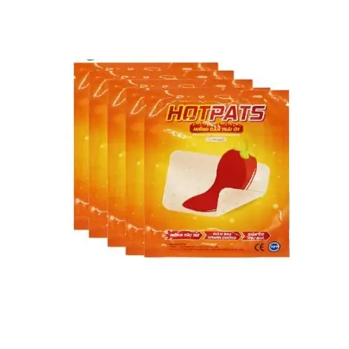 Miếng dán giảm đau, giãn cơ Miếng Dán Trái Ớt Hotpats hộp 7 miếng x 10 cm
