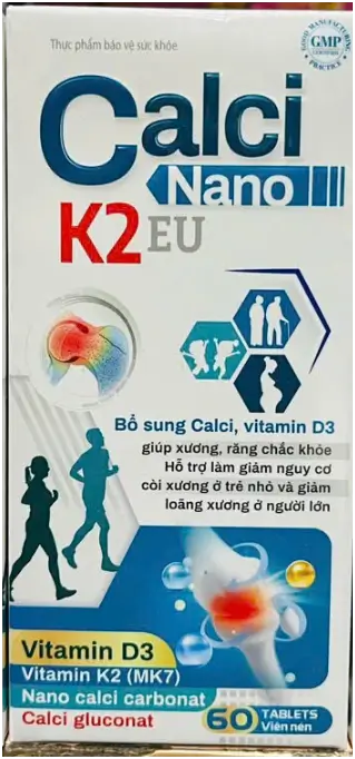 Calci Nano K2 EU Bổ sung Calci, Vitamin D3