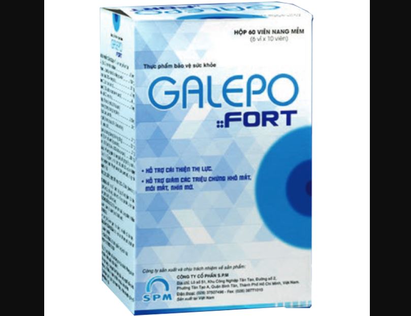 Galepo Fort hỗ trợ cải thiện thị lực giảm khô mắt mỏi mắt nhìn mờ
