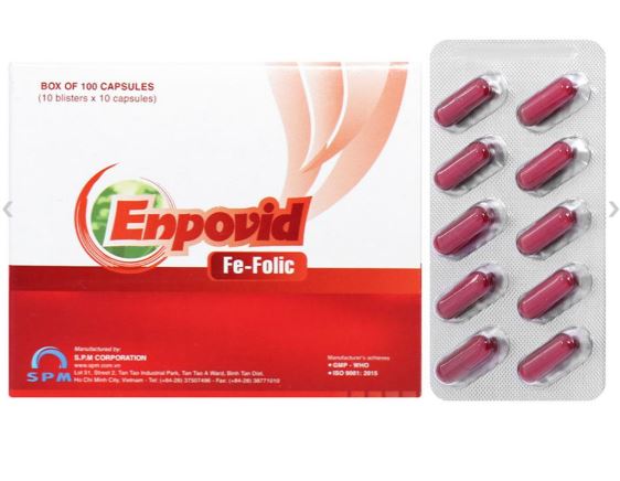 Thuốc Enpovid Fe-Folic điều trị tình trạng thiếu máu