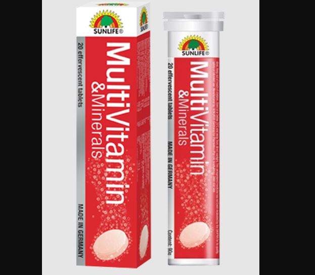 Viên sủi Sunlife Multivitamin & Minerals giúp tăng cường năng lượng