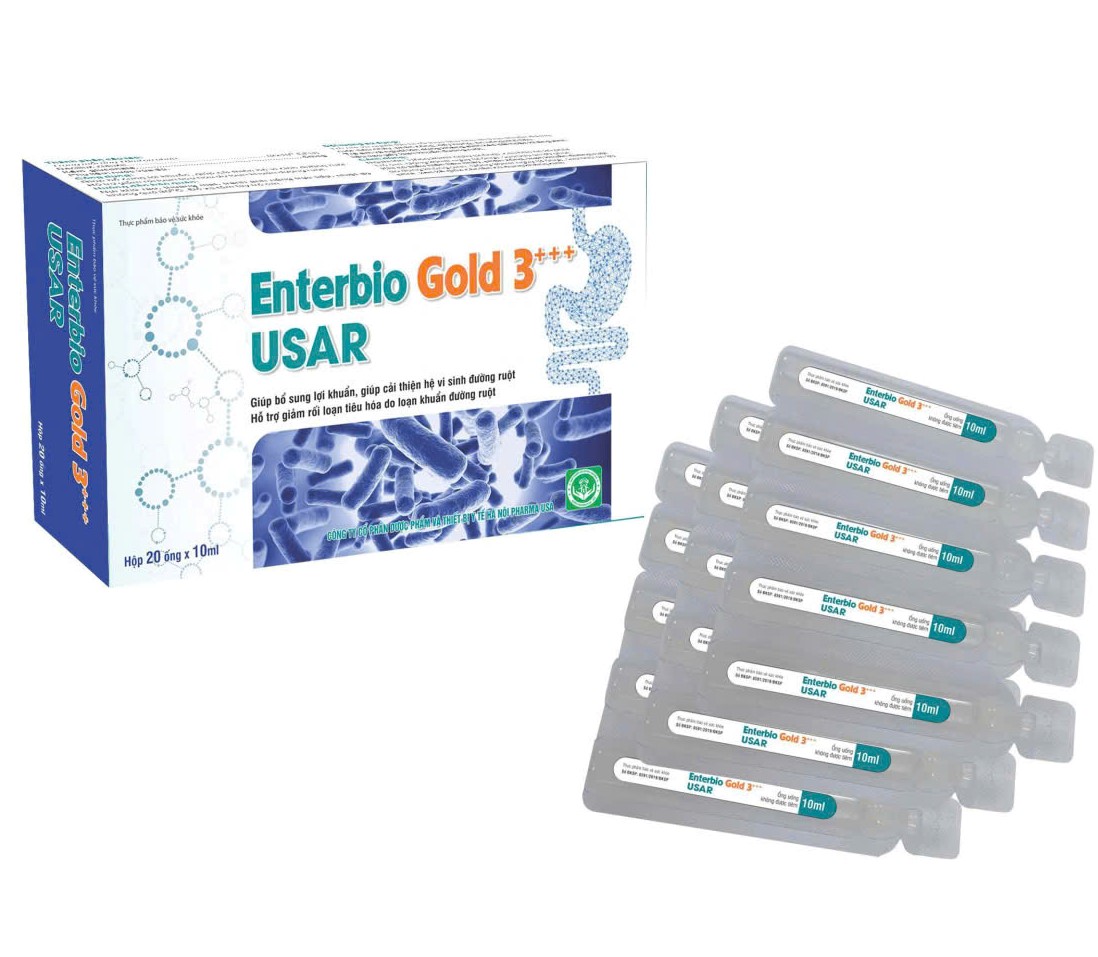 Men tiêu hóa dạng ống bẻ Enterbio Gold3 +++ USAR ngăn ngừa rối loạn tiêu hóa