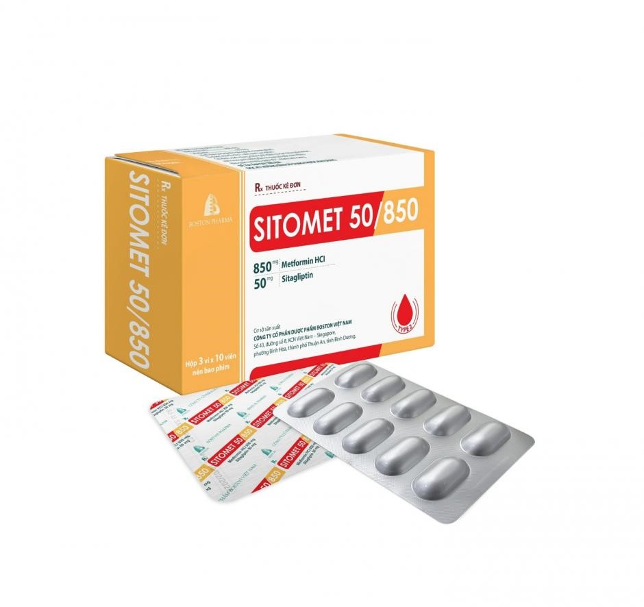 Sitomet 50/850 giúp kiểm soát và ổn định đường huyết