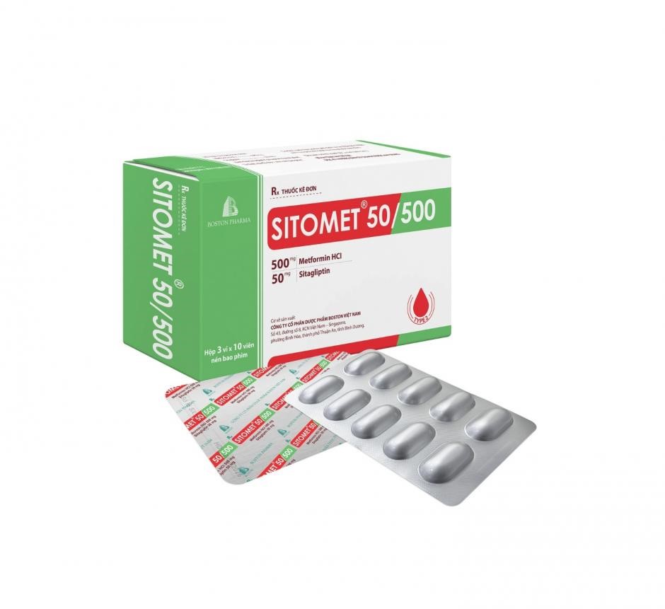 Sitomet 50/500 giúp kiểm soát và ổn định đường huyết