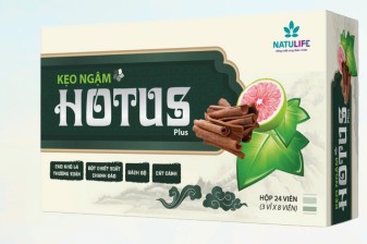 Kẹo ngậm HOTUS Plus giúp trị ho
