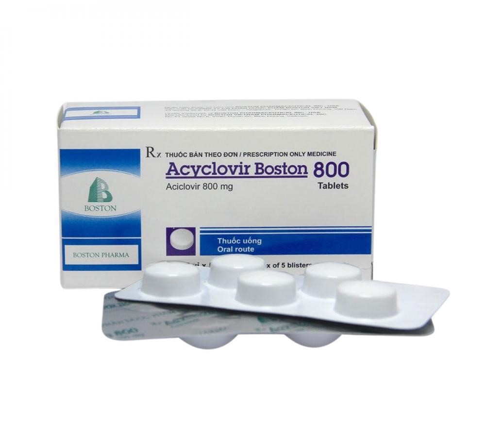 Acyclovir Boston 800 giúp ức chế virus Herpes hiệu quả