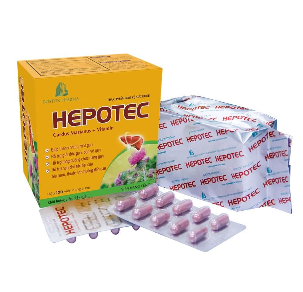 Hepotec giúp giải độc mát gan